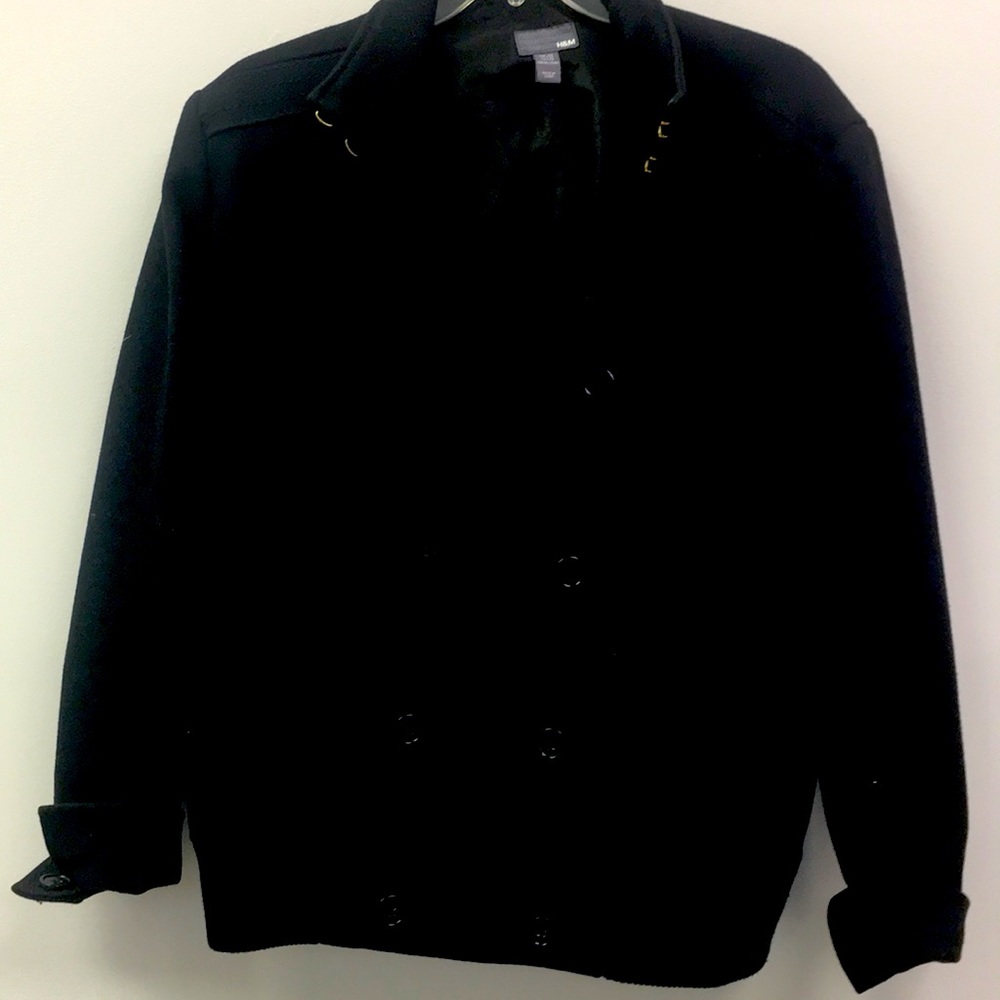 Men’s Double Breasted Wool Bomber